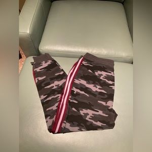 Eddie Bauer Cozy Camp side stripe camo joggers